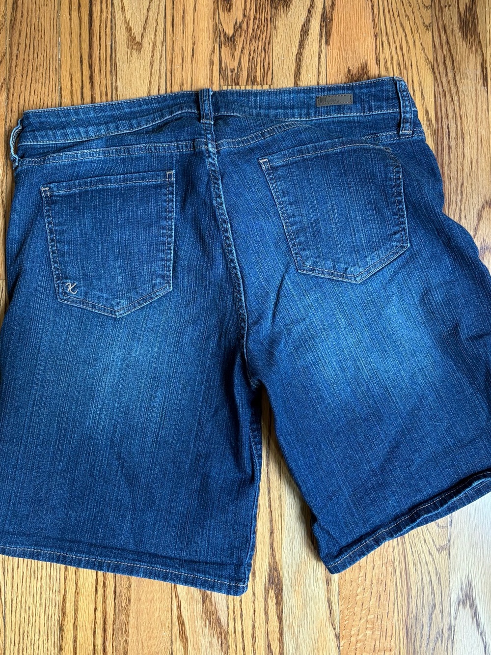 Kut from the Kloth Blue Denim Boyfriend Shorts - Picture 3 of 3